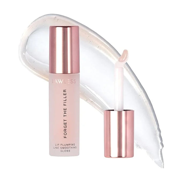 Women's Forget The Filler Lip Plumper Line Gloss, Rosy Outlook, Pink, 0.11 Fl Oz (Pack of 1) - Product Image