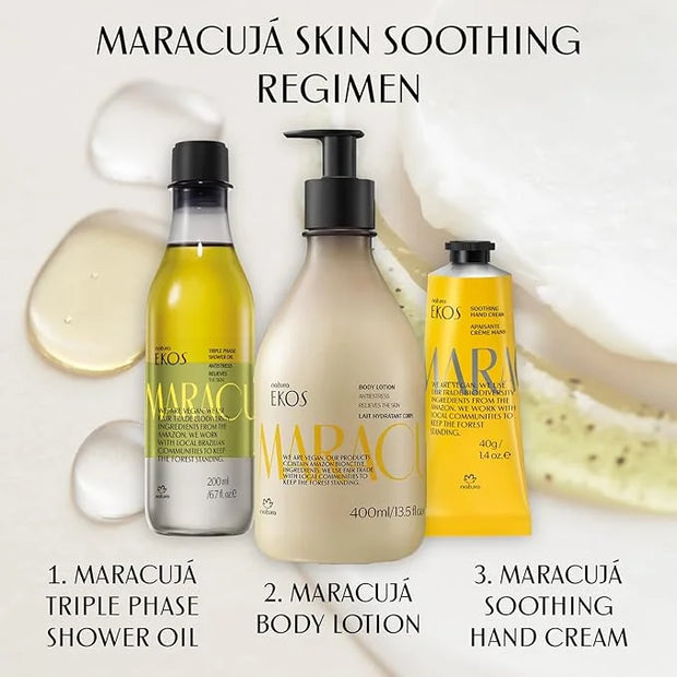natura - Ekos Maracujá Hand Cream - Calming Hand Balm - Fast Absorption - 24-Hour Deep Hydration Skin Moisturizer - Vegan ...