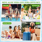 24 Pcs Mini Aloe Vera Gel 1oz Soothing Moisture Aloe Gel Travel Size Aloe Vera Gel Moisturizing Face Skin Aloe Vera Gel Bu...