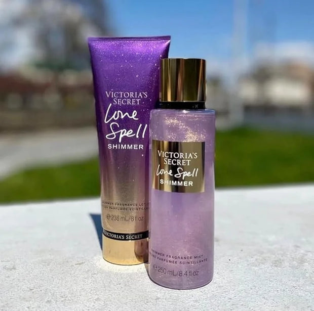 Victoria's Secret Fragrance Body Lotion & Body Mist Set (Love Spell Shimmer) - Product Image