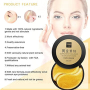 Under Eye Collagen Patch, 24K Gold Anti-Aging Mask, Pads for Puffy Eyes & Bags, Dark Circles and Wrinkles, with Hyaluronic...