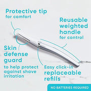 Gillette Venus Dermaplaning Tool, 2 Blade Refills, Exfoliating Face Razors for Women, Eyebrow and Facial Dermaplane Razor ...