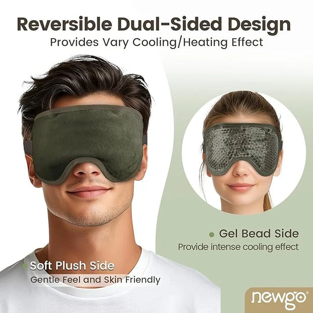 NEWGO Cooling Eye Mask for Puffy Eyes, Cold Eye Mask Eye Ice Pack for After Eyes Surgery, Tension Stress Relief, Itchy Eye...