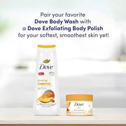 Dove Exfoliating Body Polish Body Scrub Crushed Almond and Mango Butter 4 Count Exfoliating Scrub for Dry Skin Gently Exfo...