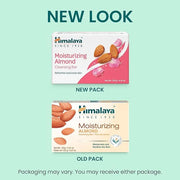 Himalaya Moisturizing Almond Cleansing Bar, Face and Body Soap for Soft Skin, 4.41 oz, 12 Pack - Product Image