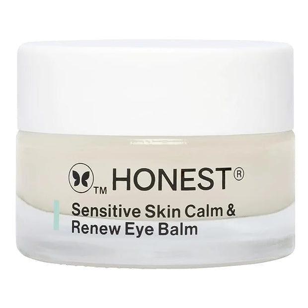 Honest Beauty Sensitive Skin Calm + Renew Eye Balm | Moisturizing + Firming | Hypoallergenic, Fragrance Free, Vegan | 0.5 ...