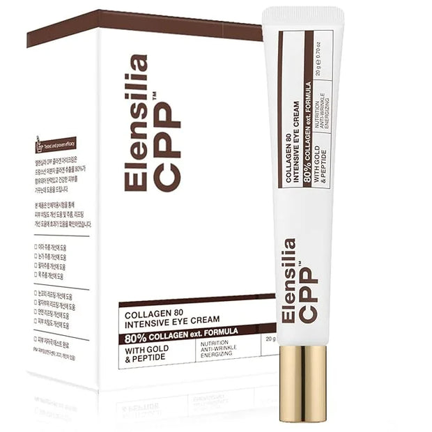 80% Collagen With Gold Peptides Eye Cream - Snail Secretion Filtrate + Matrixyl 3000 + Haloxyl For Wrinkles, Dark Circles,...