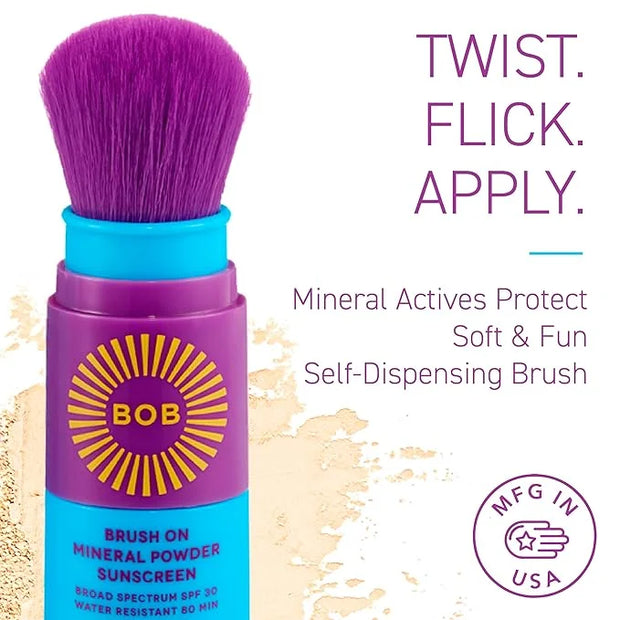 BOB KIDS Duo Pack SPF Sun Protection, SPF 30 Mineral Powder Sunscreen & SPF 40 Kids Sun Protection Balm, Broad Spectrum, F...