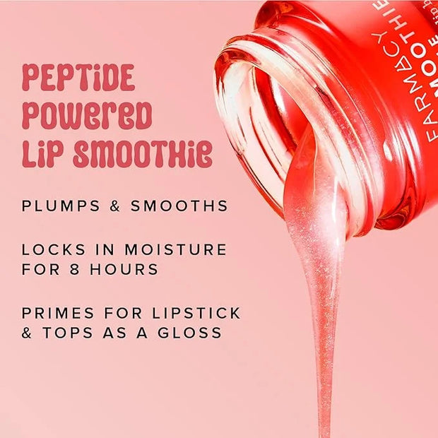 Farmacy Plump + Shine Lip Smoothie Duo - Peptide Lip Balm - Lip Moisturizer & Plumper with Vitamin C - Apple & Mango with ...