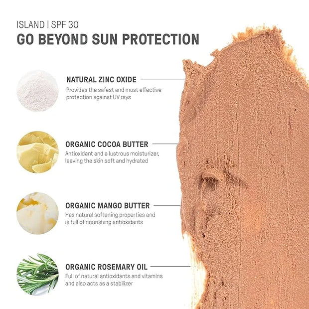 Raw Element Ultra-Moisturizing Tinted Face Cream, Non Toxic Mineral Face Sunscreen, Daily Tinted Moisturizer, Non-Nano Zin...