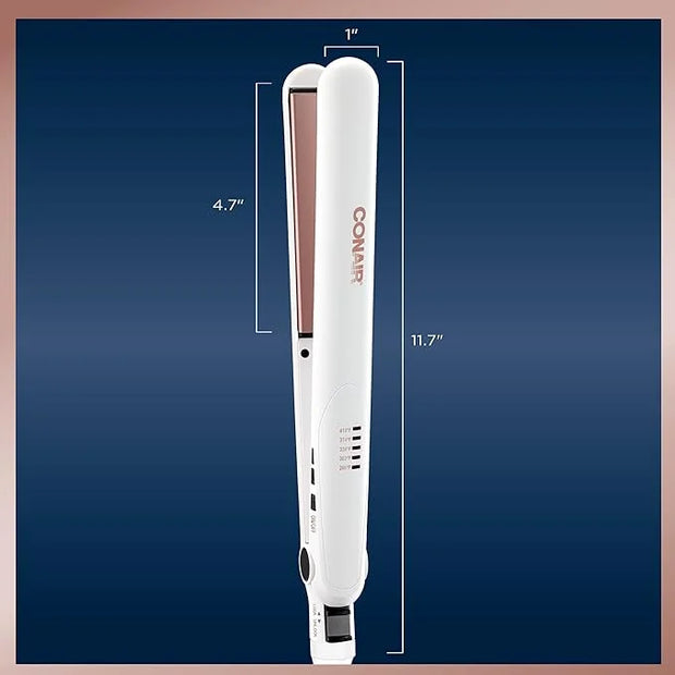 Conair Double Ceramic Flat Iron, 1-inch - Product Image