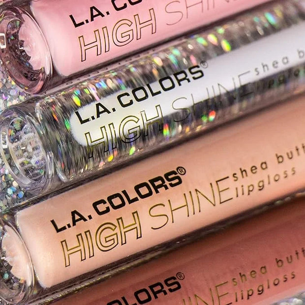 L.A. COLORS High Shine Shea Butter Lip Gloss, Baby Cakes, 0.14 Ounce (Pack of 2) - Product Image