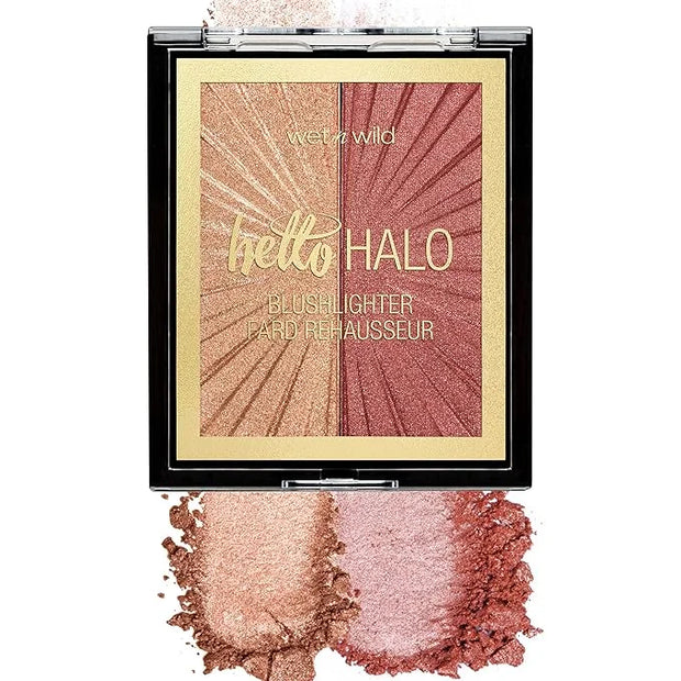 Wet n Wild MegaGlo Blushlighter, Blendable Blush & Highlighter Set, Shimmery Metallic Finish, Flash Me - Product Image