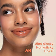 Handmade Heroes 100% Natural Vegan Lip Oil with Squalane Non-Sticky Lip Gloss Moisturizing, Shiny, Nourishing Korean Lip G...