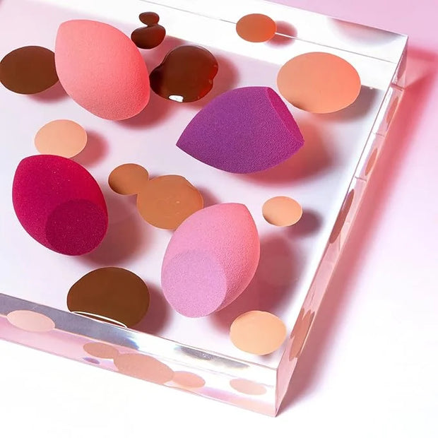 Real Techniques Mini Miracle Complexion Sponge 4 Pack, Small Makeup Blending Sponges, For Foundation & Concealer, Mini Siz...