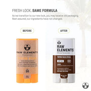 Raw Element Ultra-Moisturizing Face Tint Sunscreen, SPF 30+, Non Toxic Mineral Face Cream, Non Nano Zinc Oxide, Reef Frien...