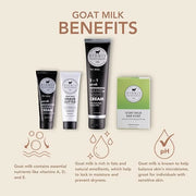 Dionis Goat Milk Skincare 5 Piece Goat Milk Travel Set for Men - Hydrating Bar Soap, Shave Butter, Hand & Body Cream - Ver...