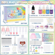 Jcoos Lip Gloss Making Kit 73PCS Lip Gloss Keychain Make Your Own Lip Gloss Kit, DIY Lip Gloss Making kit, Soap Making Kit...
