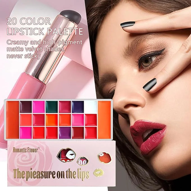 Long-Lasting Hydrating Lipgloss Makeup Sets for Girls and Women Waterproof Non-Sticky Lip Gloss Lip Stain Lipcolor with So...