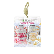 Hempz Sweet Duo Candy Cane Lane (2.25 Oz) & Vanilla Frost Mountain (2.25 Oz) Body Moisturizer Holiday Gift Set - Mini Holi...