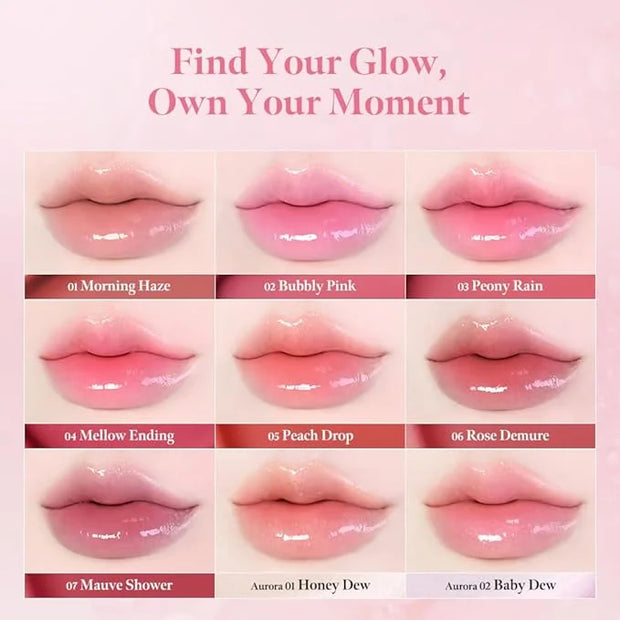 MILKTOUCH Dew Stain Sheer Lip Gloss (03 Peony Rain, 0.14 Fl Oz (Pack of 1)) - Product Image