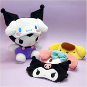 hellokittyfriends Hello Kitty Friends Characters Sleeping Eye Mask 1PC (Cinnamoroll / Pompompurin) (Kuromi) - Product Image