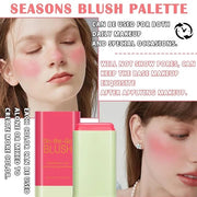 Blush Cream for Cheeks,Face Matte Contour Blush Makeup,Buildable Shimmer Facial Cheek Blusher Shades,Blendable Cosmetic Ma...