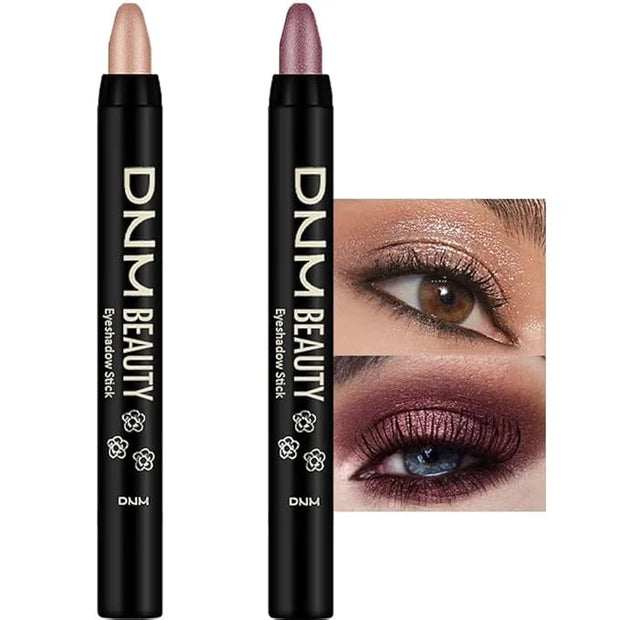 evpct 2Pcs Cream Eyeshadow Sticks Set for Eyes Waterproof, Sand Shimmer & Orchid Shimmer Matte Eye shadow Stick Pencil Pen...