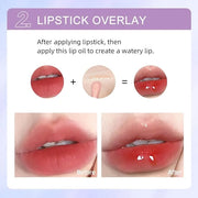 2Pcs Crystal Jelly Moisturizing Lip Oil Hydrating Lip Gloss Set, Non-sticky Fresh Texture Nourishing Plumping Lip Oil Long...