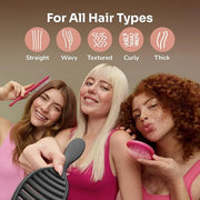 Wet Brush Ceramic Speed Dry Hair Brush, Black - Vented Design & Soft HeatFlex Bristles Are Blow Dry Safe - Ergonomic Handl...