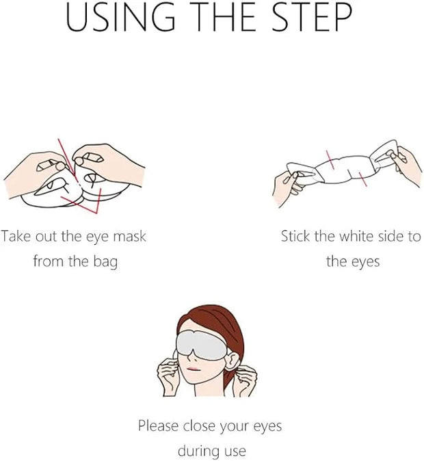 Steam Eye Mask, 10/20 / 30 Packs Self-Heating Eye Mask, Eye SPA Mask, Relieve Eye Strain Fatique, Dark Circles, Puffiness,...