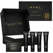 Infuse Black Amenity Kit | Boxed Hotel Toiletries | Bulk Set 1 oz Travel Size Shampoo, Conditioner, Lotion, Body Wash & Cl...