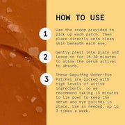 Depuffing under-eye gel pads to
