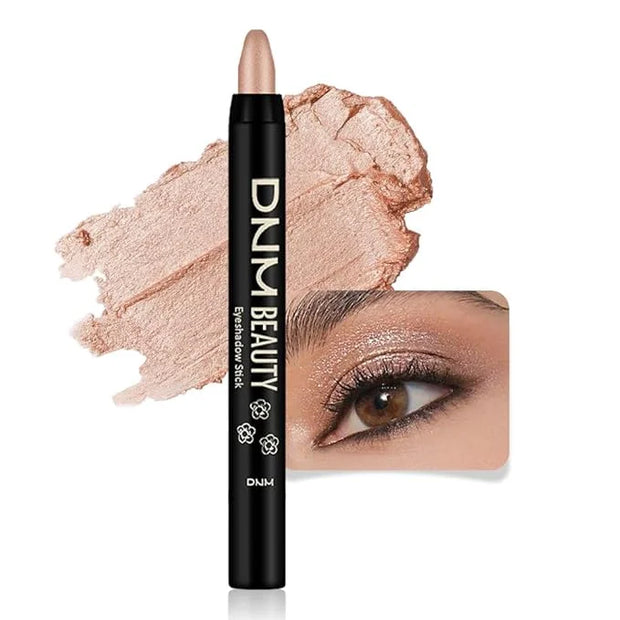 evpct Sand Shimmer Cream Eye Shadow Brightener Sticks Set for Eyes, Sand Matte Pencil Eye shadow Applicator Stick Pen Pale...