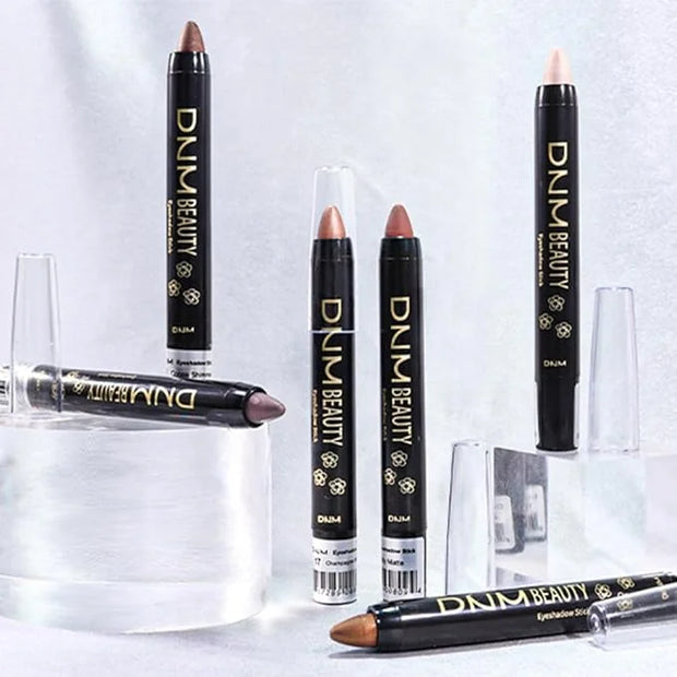 evpct Taupe Shimmer Cream Eye Shadow Brightener Sticks Set for Eyes, Taupe Shimmery Matte Pencil Eye shadow Applicator Sti...