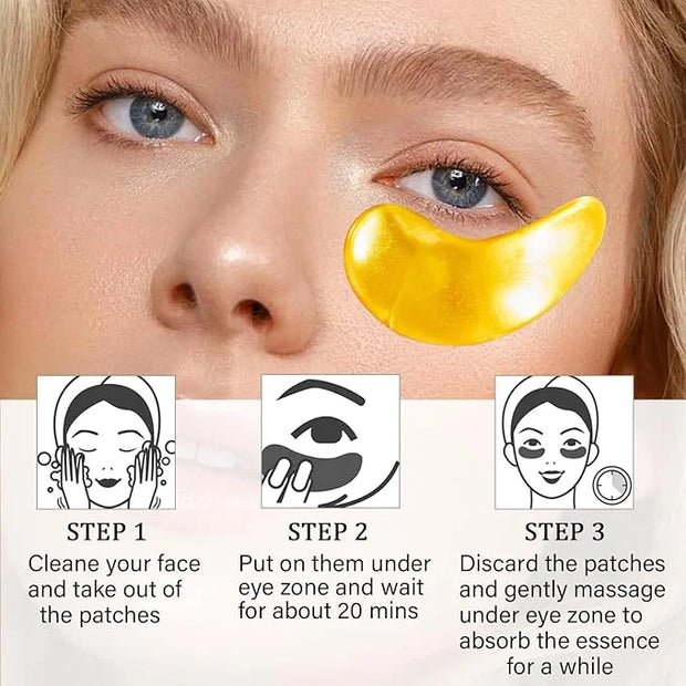 25 Paris Under Eye Patches Eye Mask for Puffy Eyes, Reducing Dark Circles, Anti-Aging & Refreshing, Collagen Eye Mask Eye ...
