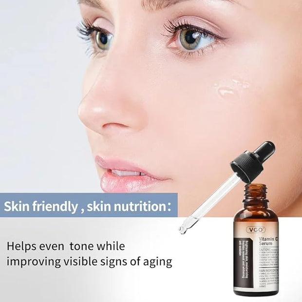 VGO Skin Care Set, with Snail Mucin 92% Moisturizer, Vitamin C Serum & Pro-Xylane Active Eye Cream, 3-Step Skin Care Kit, ...
