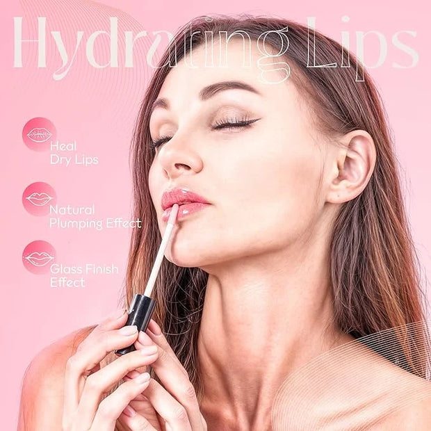 SMONRIS Moisturizing Shiny Lip glosses to Heal Dry Lips for Long Lasting Hydration – High Shine Cruelty Free Non-Sticky Li...