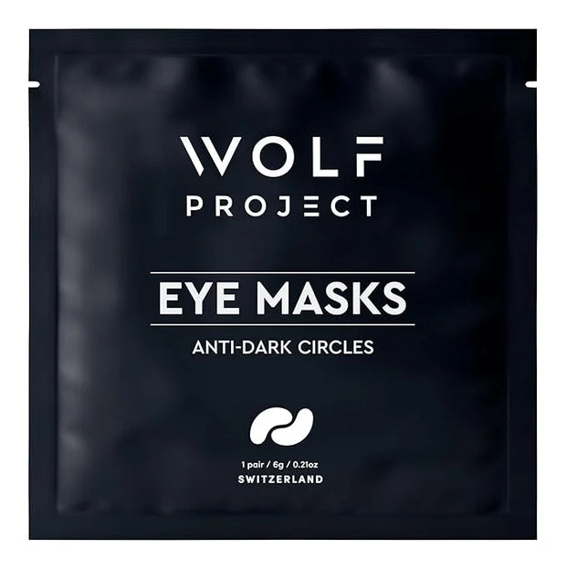 Wolf Project Under Eye Patches (5 pairs) For Dark Circles, Puffy Eyes, and Wrinkles - With Caffeine, Vitamin C and Peptide...