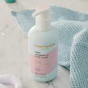 Evereden Baby Shampoo & Body Wash 2-in-1, 8.5 fl oz | Gentle, Non-Toxic, Fragrance-Free, Hydrating Formula for Sensitive S...