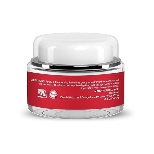 Bella Rosa Anti-Aging Under Eye Cream for Dark Circles, Puffiness, and Wrinkles - Hydrating Formula with Collagen and Reti...
