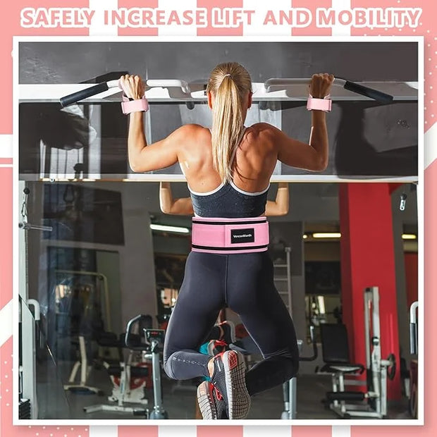 2 Pack Weight Lifting Belt and Lifting Straps 4'' Wide - Product Image