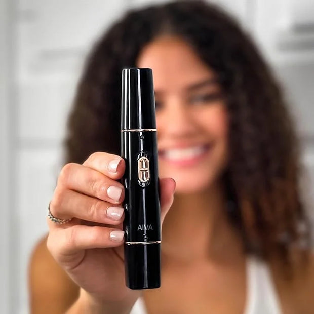 SPA SCIENCES - AIVA - The 2-in-1 Facial Hair Remover & Eyebrow Trimmer with Built-in LED Lights - Product Image