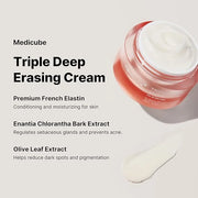 medicube Triple Collagen Cream - Hydrating & Firming Moisturizer with Hyaluronic Acid, Premium Elastin, Shea Butter - Wrin...