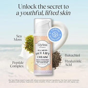 LilyAna Naturals Bakuchiol Face Lift Cream with Sea Moss and Peptide Complex - Face Cream for Women - Moisturizing and Lif...