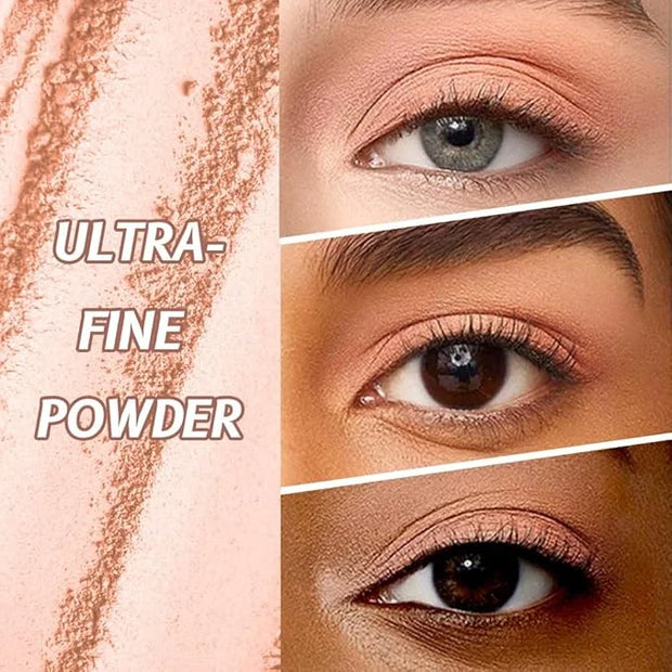Single Mini Pressed Eyeshadow Makeup Palette, Nude Skin Color Sparkle Shimmer Glitter Monochrome Cream Eye shadows Palette...