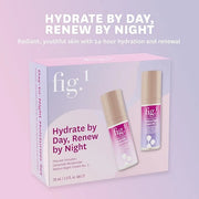 Fig.1 Day-to-Night Moisturization, 24-Hour Hydration Skincare Gift Set - Travel & Trial Size - Includes Ceramide Moisturiz...