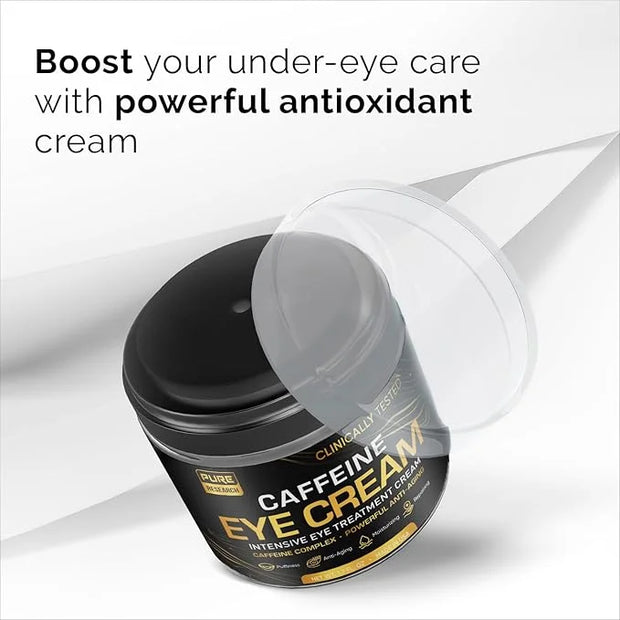 Caffeine Eye Cream For Anti Aging, Dark Circles, Bags, Puffiness. Great Under Eye Skin + Face Tightening, Eye Lift Treatme...