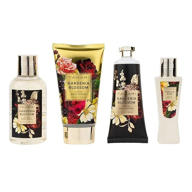 Tahari Vanilla Jasmine Spa Gift Set for Women – Luxurious Bath Kit with Body Lotion, Body Wash, Hand Cream & Body Mist – P...