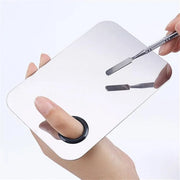 Makeup Mixing Palette,Stainless Steel Foundation Palette Cosmetic Mixing